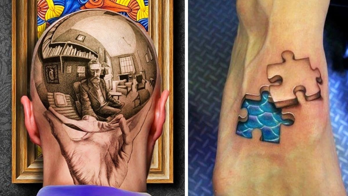 Fascinující 3D tetování