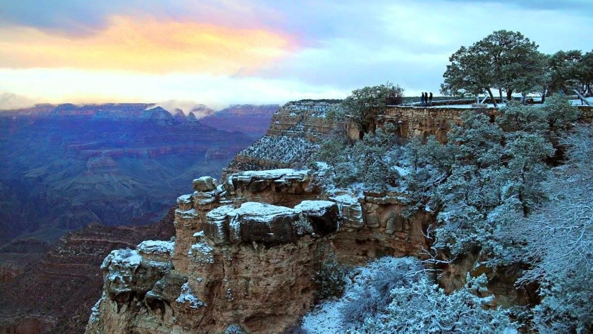 Grand Canyon a jeho nejkrásnější zimní fotografie