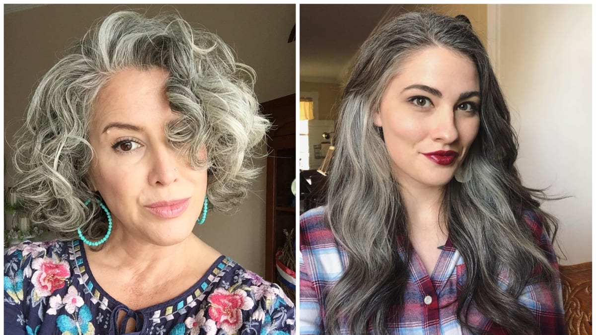 Ženy s šedivými vlasy 16