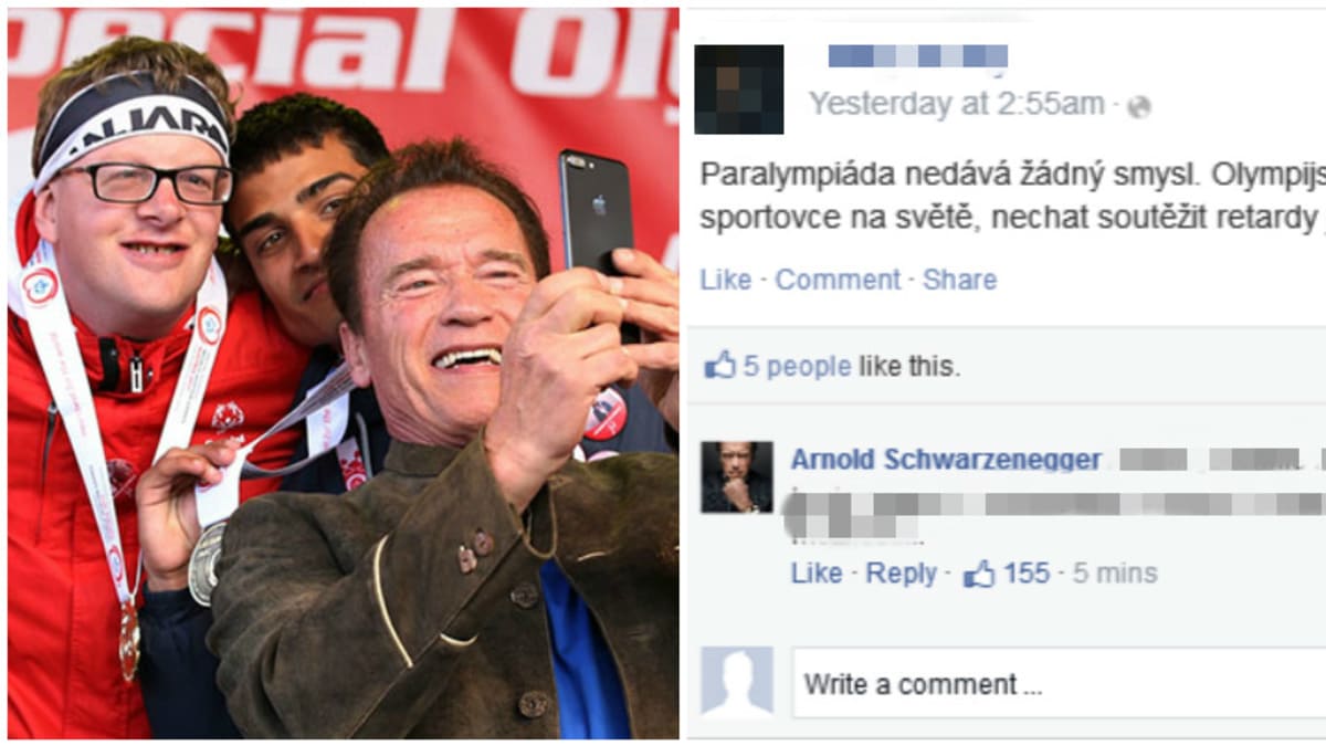 Arnold Schwarzenegger terminuje i po Facebooku