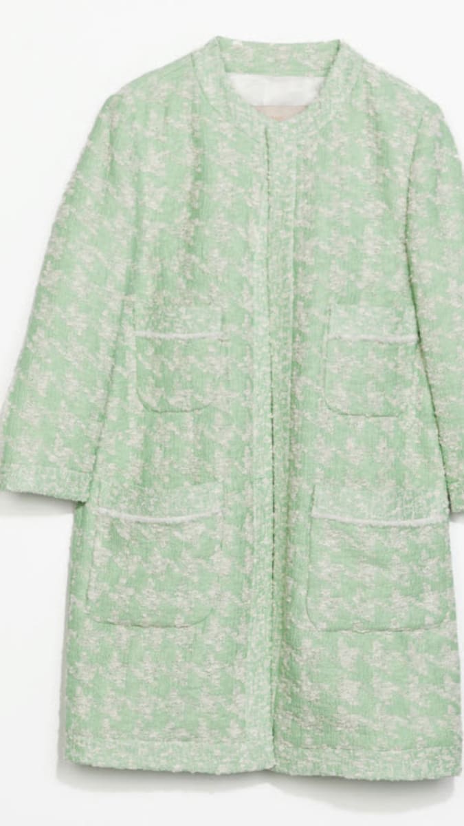 Kabát bez límce, Zara, 2700 Kč