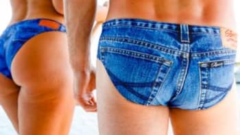 GALERIE: Bizarní letní trend! Na internetu prodávají plavky, které vypadají jako džíny. Vážně byste si tohle koupili?