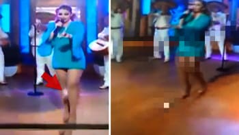 Chudák! Mexické zpěvačce vypadla v průběhu televizního přenosu menstruační…
