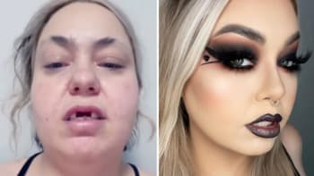 VIDEO: Žena sdílela svou šokující make-up proměnu. Tohle by vás po ránu asi pěkně vyděsilo