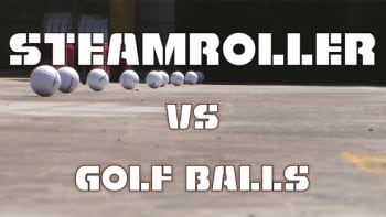 VIDEO: Dokáže parní válec rozdrtit golfový míček? Výsledek vás překvapí