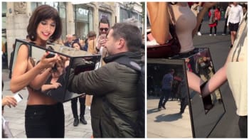 VIDEO 18+: Umělkyně se nechala osahávat na veřejnosti od cizích lidí! Mohli sahat úplně všude!