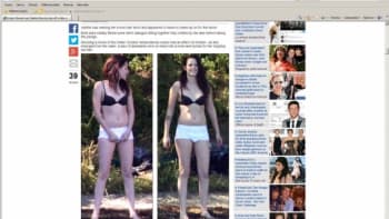 Britský Daily Mail přistihl Kristen Stewart v bombarďácích, jak leze do jezera