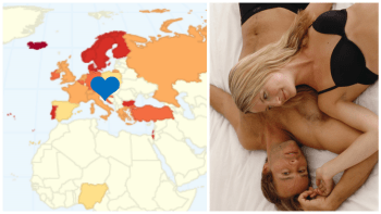 FOTO: MAPA ukazuje, v kolika lidé měli první sex! Překvapí vás, jak si stojí Česko...