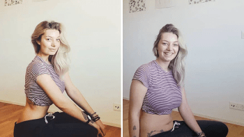 Žena ukazuje rozdíl mezi fotkami na Instagramu a realitou