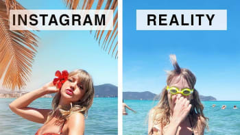 GALERIE: Blogerka porovnává fotky z Instáče se skutečnou realitou. Jak moc jsou sociální sítě fake?