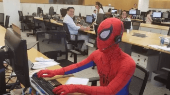 Spider-Man v práci