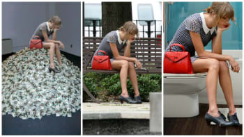 GALERIE: Smutná Taylor Swift seděla na lavičce. Stala se obětí této neskutečně vtipné photoshopové bitvy!