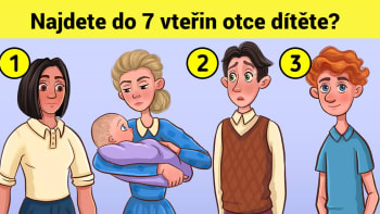 ŘEŠENÍ: Optická hádanka, kterou musíte vyluštit do 7 vteřin! Kdo je otcem dítěte?