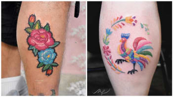 GALERIE: Umělkyně vytváří netradiční tetování, které vypadá jako vyšívané od babičky. Líbí se vám?