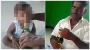 VIDEO: Otec donutil své 10měsíční dítě pít pivo! Společně s matkou se pak tomu smáli. Reakce lidí jsou brutální...