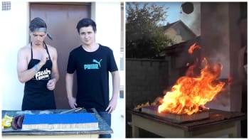 VIDEO: Baxtrix a Wedry se zbláznili! Zapálili 10 000 sirek, aby si opekli klobásy!