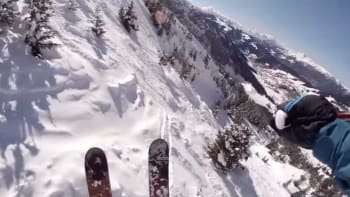 VIRAL VIDEO, které snad ani nechcete vidět: Den profesionálního lyžaře
