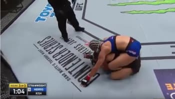 VIDEO: Trapas v přímém přenosu! Zápasnice MMA to nestihla na záchod!