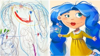 GALERIE: 13 dětských čmáranic proměněných na umělecká díla. Jak se vám líbí výsledek?