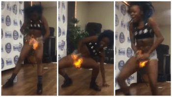 VIDEO: Šílená tanečnice si nalila alkohol na vagínu a pak ji zapálila! Podívejte se, jak ji hasila…