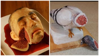 DĚSIVÁ GALERIE: Umělkyně vytváří hororové dorty plné krve a smrti. Dali byste si kousek?