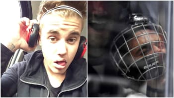 VIDEO: Justina Biebera brutálně sejmuli při hokejovém zápase. Celá hala nadšeně tleskala!