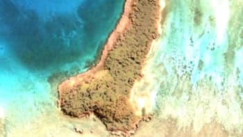 FOTO: Žena objevila na Google Earth ostrov ve tvaru penisu. Jak je velký?