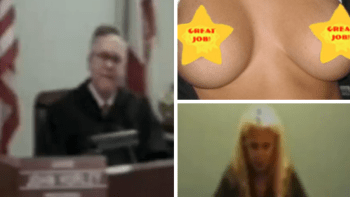 VIDEO: Zoufalá pornoherečka chtěla přesvědčit soudce o policejní brutalitě a tak se svlíkla. Co na něj vytáhla?