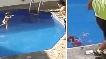 ŠOKUJÍCÍ VIDEO: Nevlastní otec házel tříletou dceru do bazénu. Tak dlouho, dokud nebyla zcela vyčerpaná...