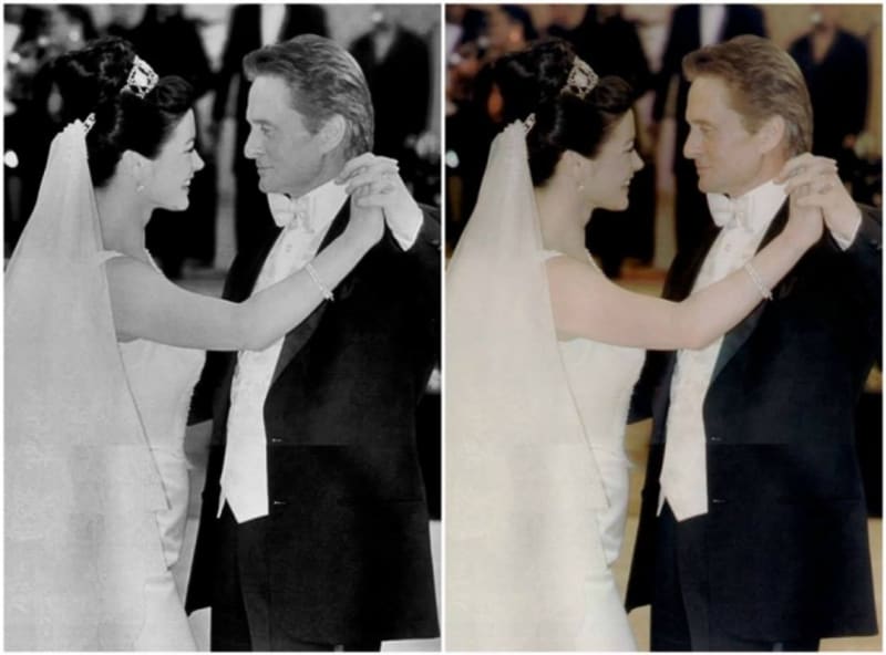 Svatba Catherine Zety-Jones a Michaela Douglase se stala svatbou roku 2000