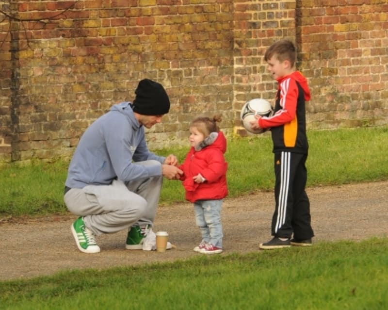 David Beckham s dcerou Harper a synem Cruzem