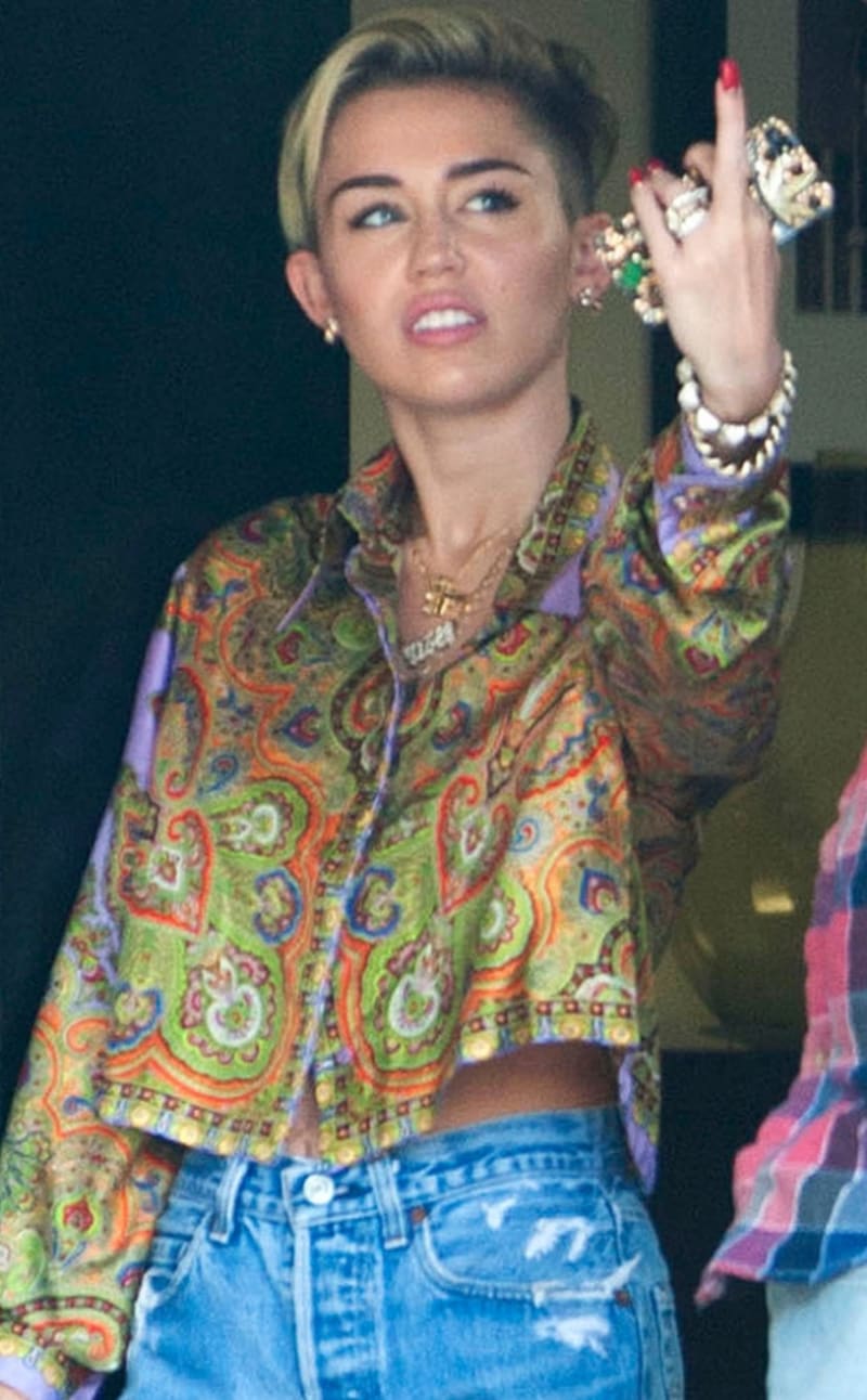 Zpěvačka Miley Cyrus a její fuck off