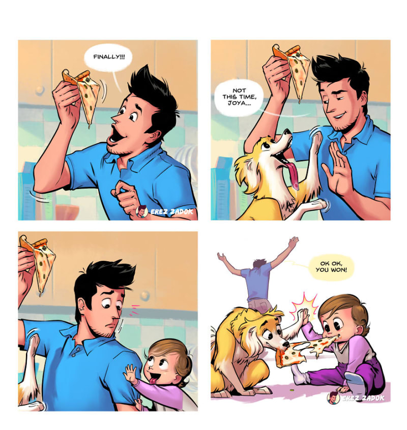 Ilustrace o životě s dítětem 6
