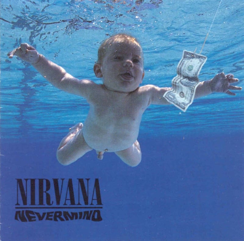 Slavný obal alba Nevermind od Nirvany.