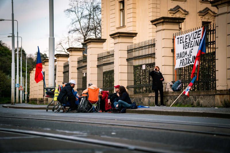 Demonstrace Jindřicha Rajchla a iniciativy Česko proti bídě