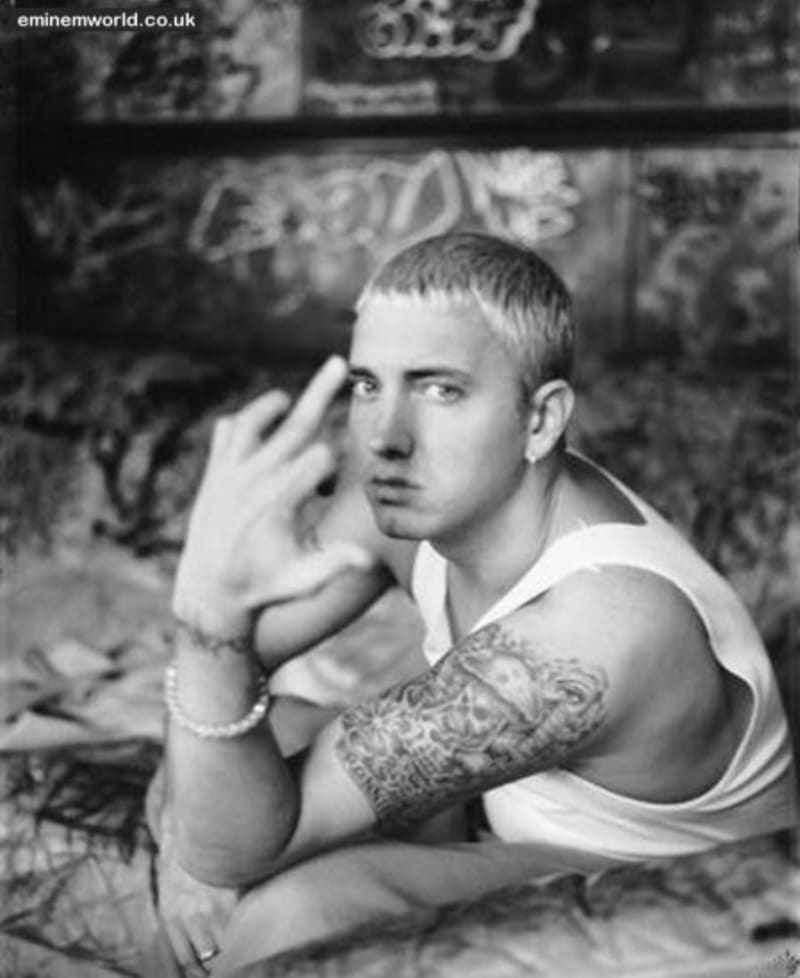 Zpěvák Eminem a jeho fuck off