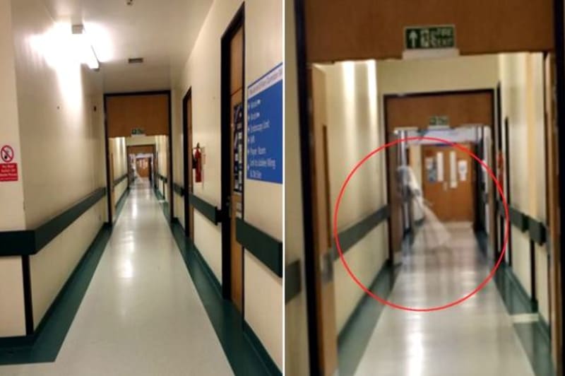 Duch dívky se objevil na chodbě nemocnice