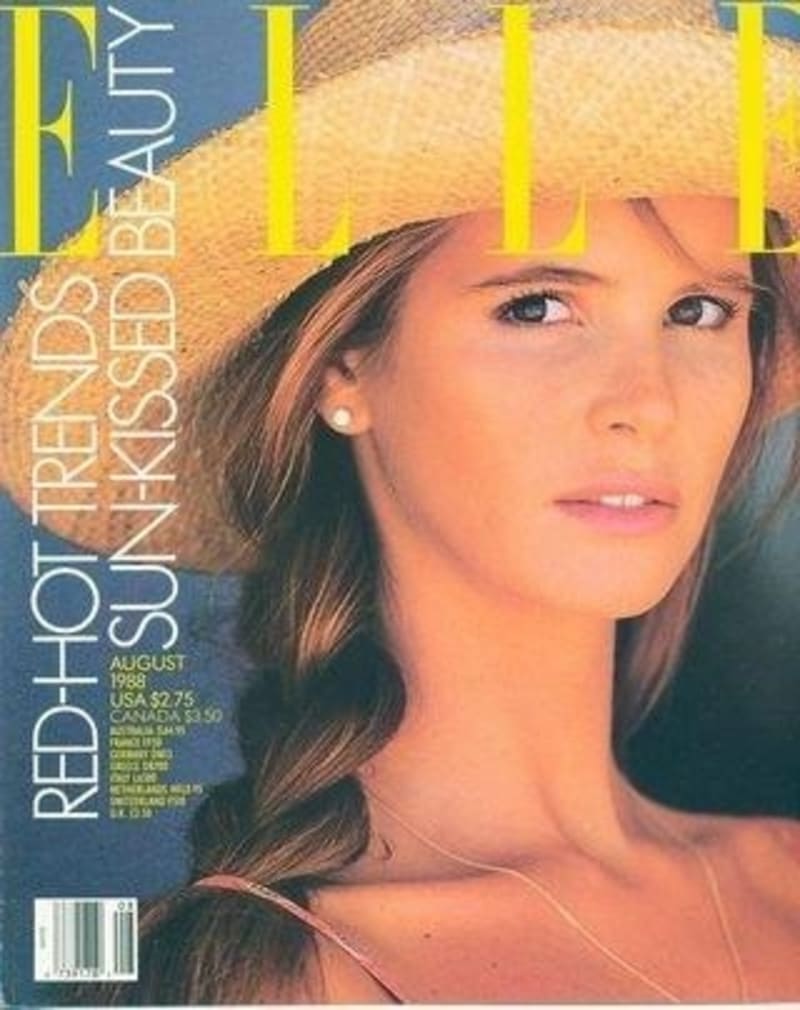 První titulka amerického Elle z roku 1988, na které se objevila Macpherson