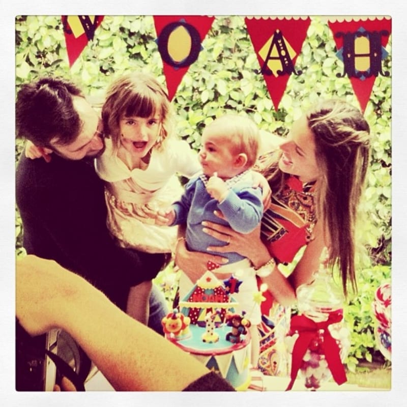 Alessandra s rodinou slavila první narozeniny syna Noaha