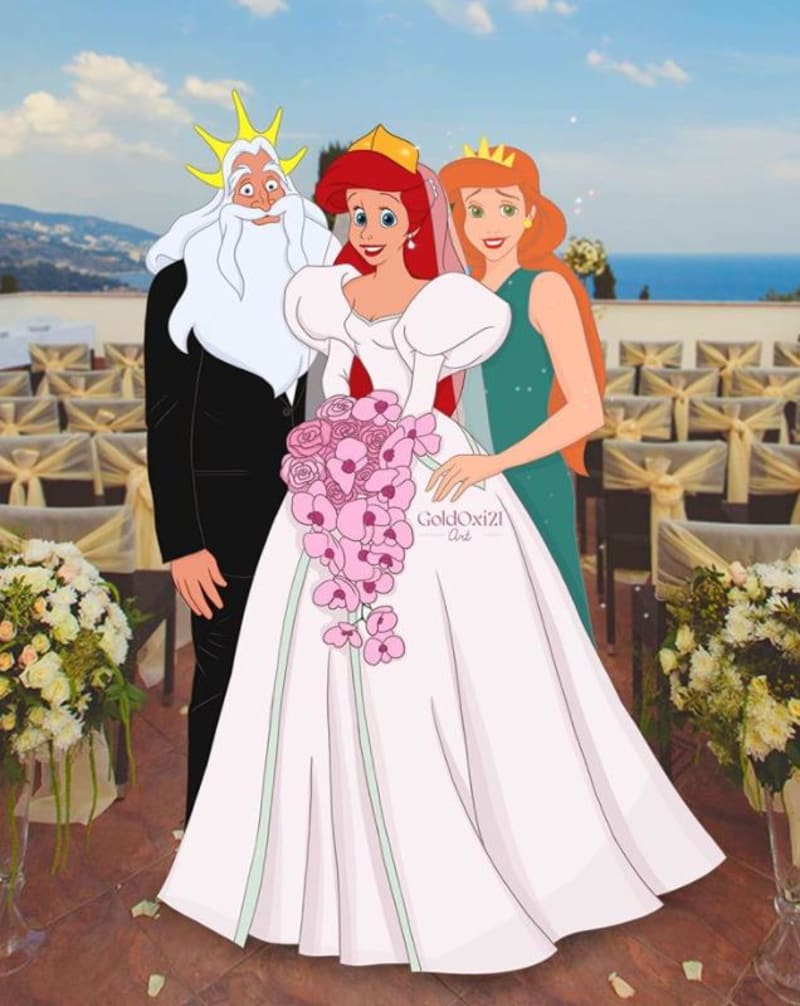 Kreslené postavy na svatbě 10