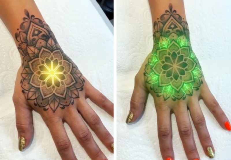 Tatér umí vytvořit svítící tetování 8