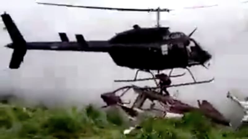 VIDEO 18+: Helikoptéra při záchranné misi rozsekala muže zaživa! Tyhle hororové záběry děsí internet