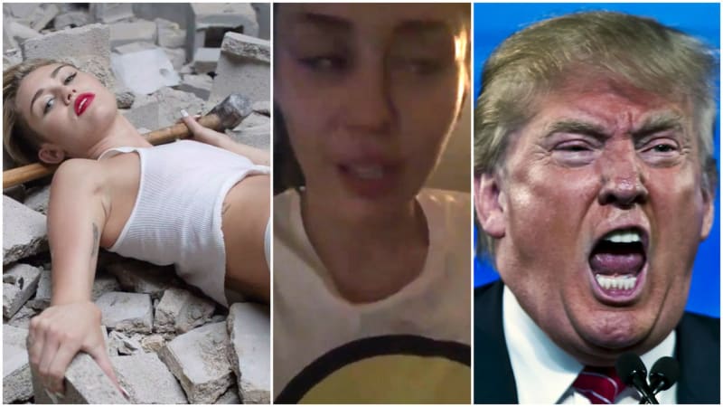 VIDEO: Miley Cyrus neustála vítězství Donalda Trumpa! V ubuleném videu se totálně složila!