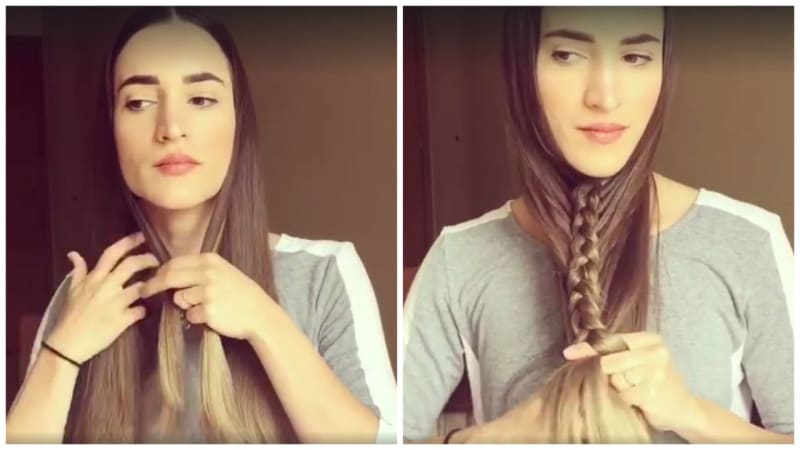 VIDEO: Upletla si vlasy do copu pod bradou. Zní to divně, ale ve skutečnosti je to geniální nápad!