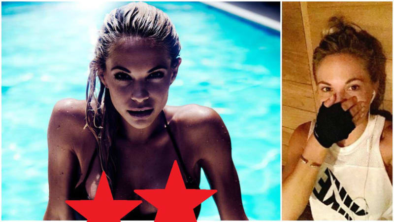 GALERIE: Sexy modelka, která v posilce vyfotila a poslala na Snapchat cizí nahou ženskou, prosí o odpuštění! Nechce jít do vězení