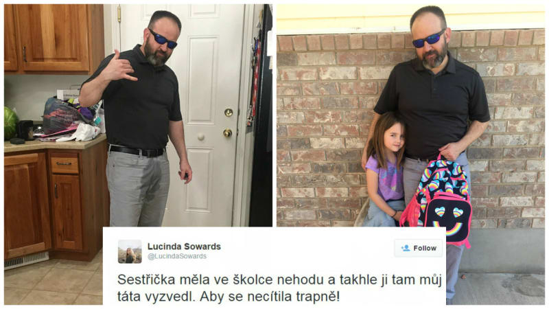 Tenhle otec neskutečně vtipně vyřešil nehodu své dcery. A internet ho miluje!