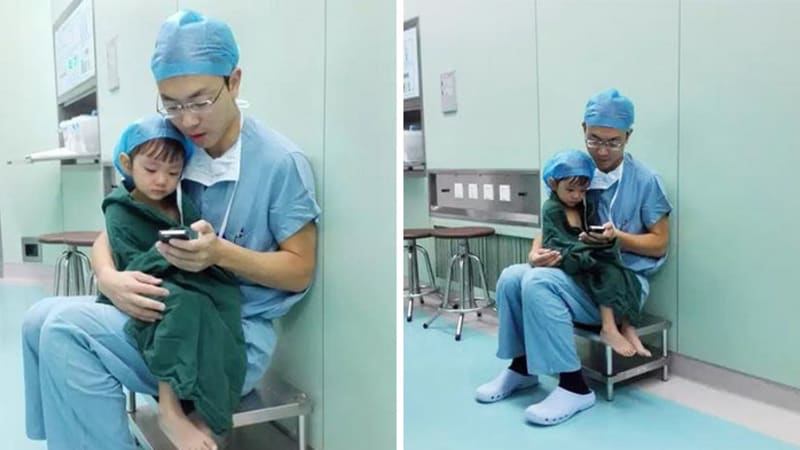 DOJEMNÉ: Snímky, které ukazují malého chlapce těsně před tím, než podstoupil náročnou operaci srdce