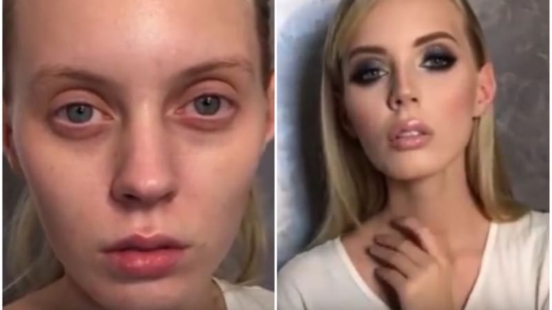 VIDEO: Tahle srovnávačka holek BEZ a S profesionálním make-upem vás rozseká. I z ošklivky je sexy bohyně