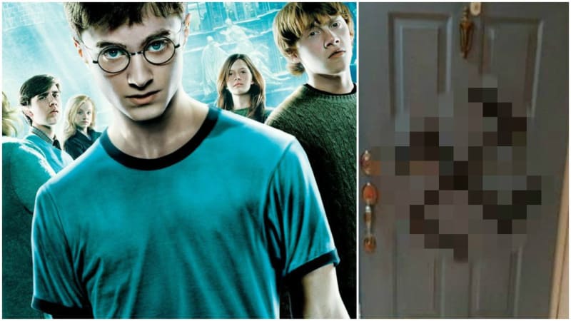 GALERIE: Fanoušek Harryho Pottera přišel s dokonalou reakcí poté, co mu na dveře nasprejovali hákový kříž!