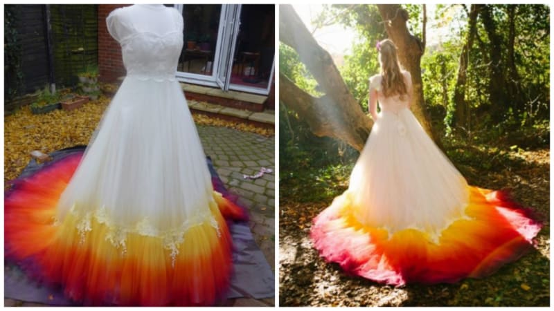 FOTO: Jsou tohle nejúžasnější svatební šaty světa? Jejich barevnost vás dostane...